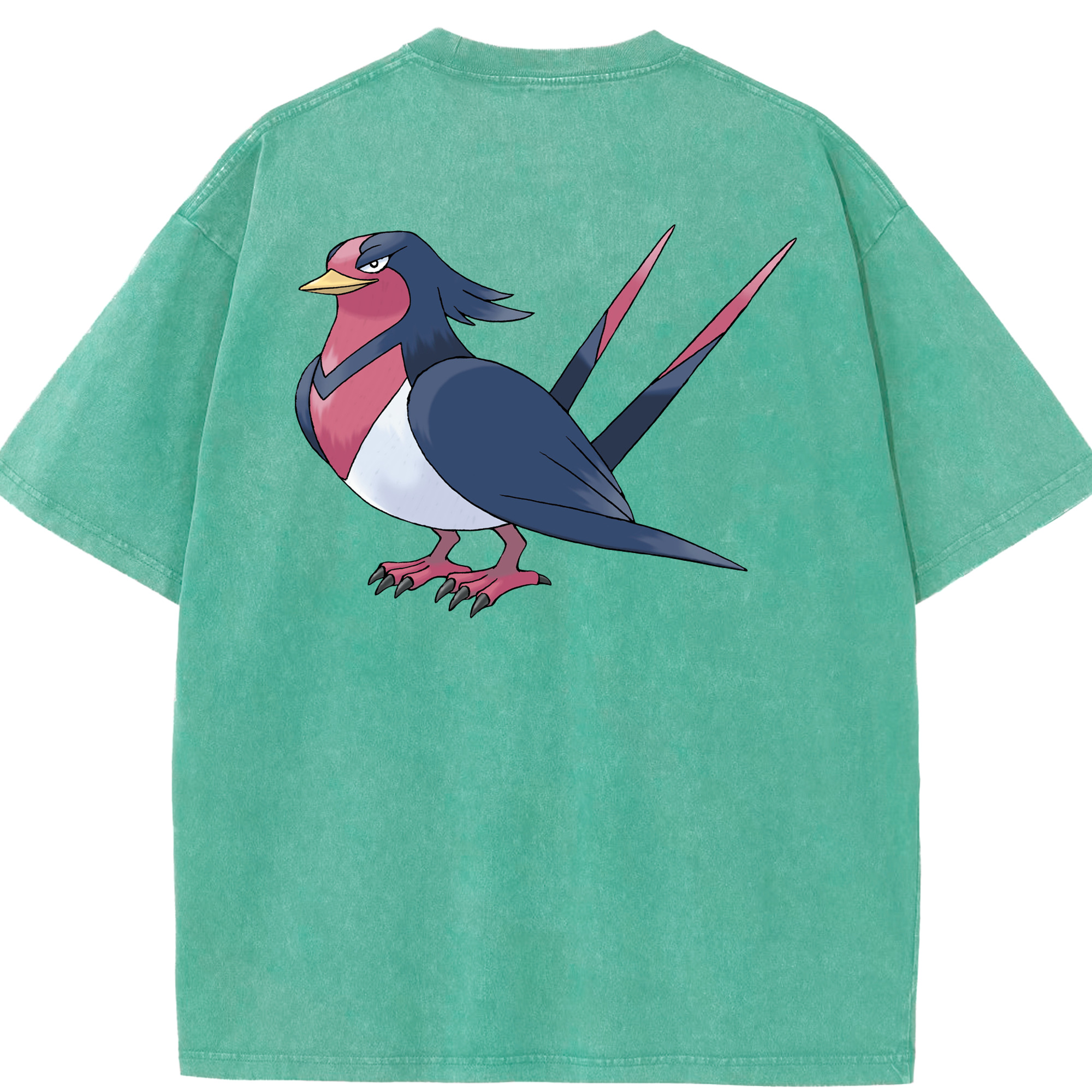 （画像用） ポケットモンスター Pokémon 綿100% ヴィンテージ風 半袖Tシャツ（背面プリント）